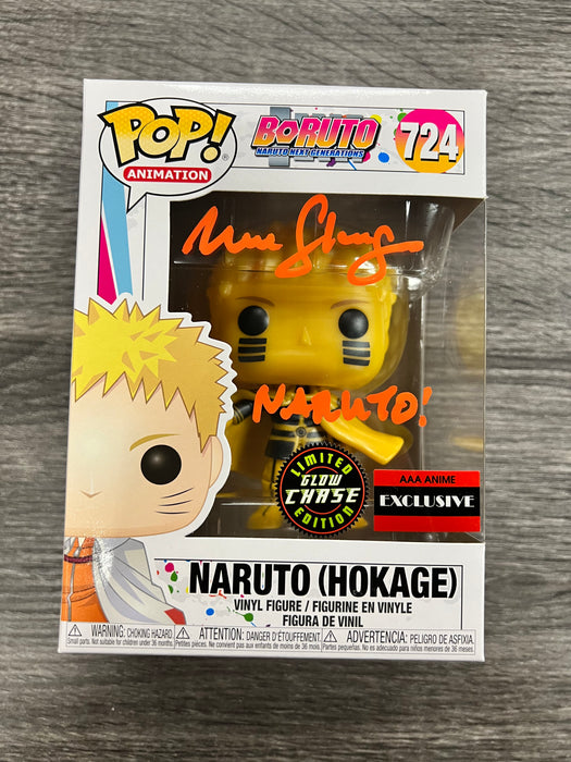***Signed*** Naruto (Hokage) #724 Limited Edition Glow Chase AAA Exclusive Funko Pop! Animation Boruto Naruto Next Generations