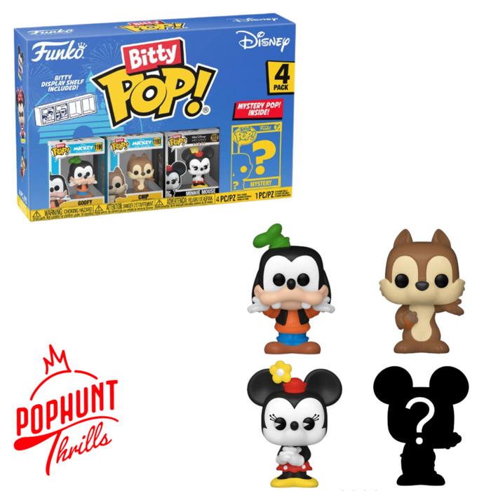 Disney Classics (4 Pack) Series 4 (Goofy) Funko Pop! Bitty Disney