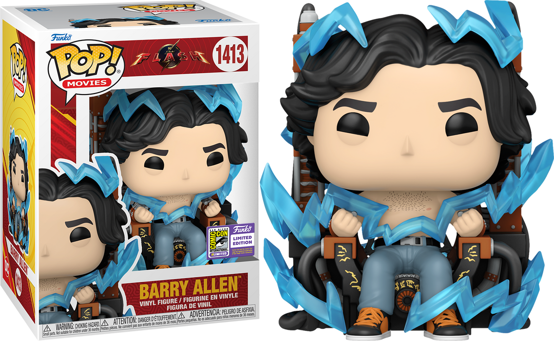 Barry Allen #1413 2023 San Diego Comic Con Limited Edition Black Light Funko Pop! Heroes DC The Flash