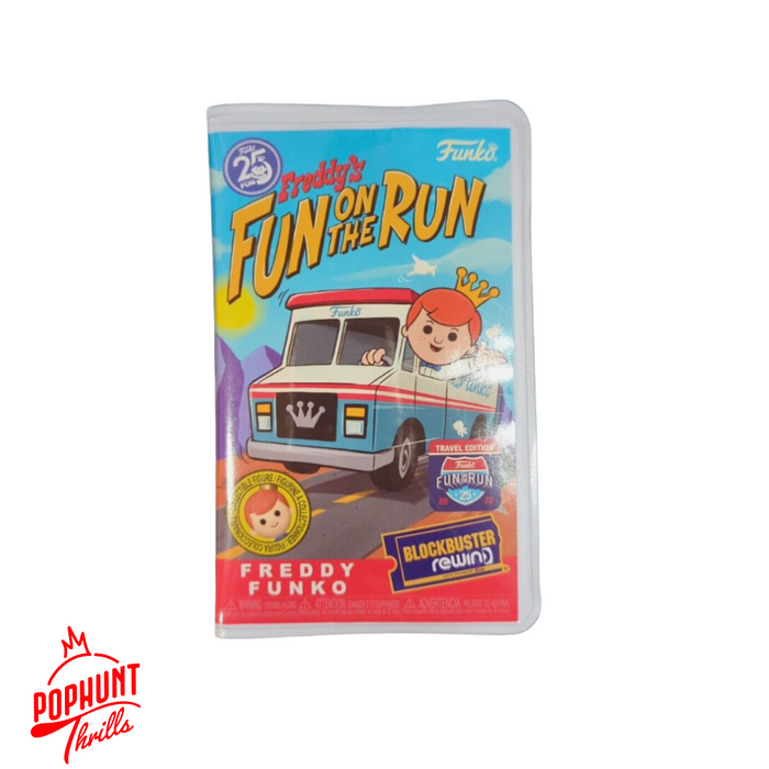 Freddy Funko Fun On The Run Travel Edition Blockbuster Rewind