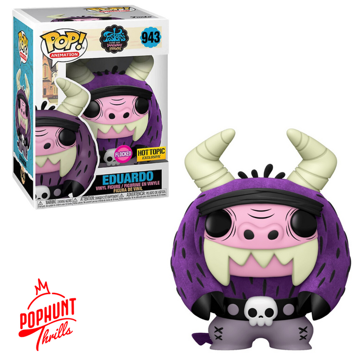 Eduardo #943 Flocked Hot Topic Exclusive Funko Pop! Animation Foster's Home For Imaginary Friends