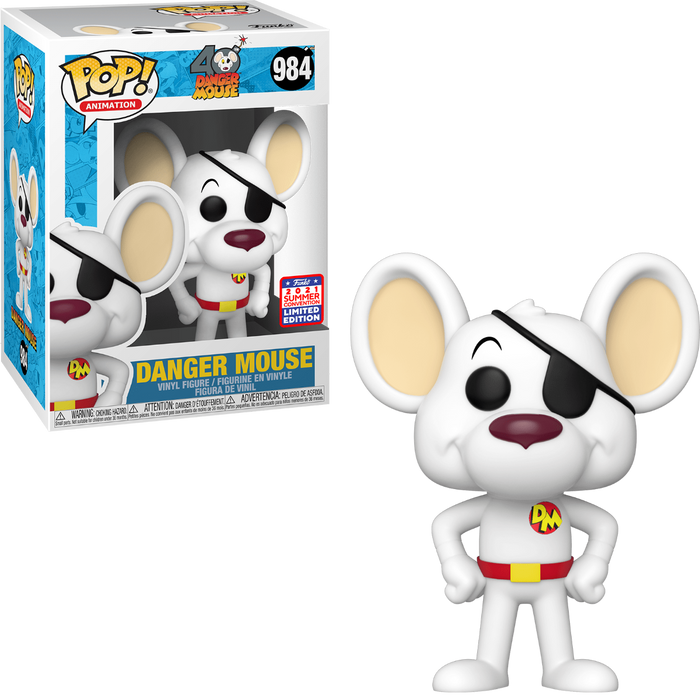 Danger Mouse #984 2021 Summer Convention Limited Edition Funko Pop! Animation 40 Danger Mouse