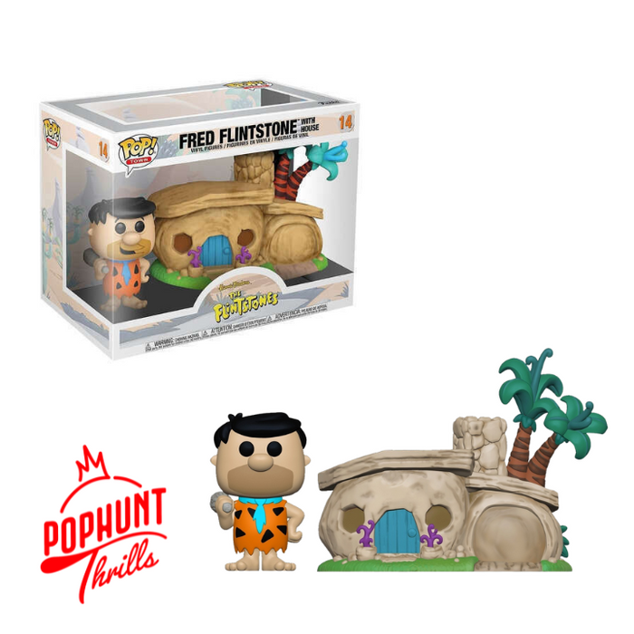 Fred Flintstone with House #14 Funko Pop! Town Hanna Barbera The Flintstones