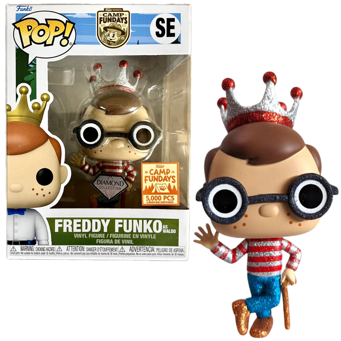 Freddy Funko as Waldo #SE 2023 Camp Fundays Diamond Collection (5000 Pcs) Funko Pop! Camp FunDays