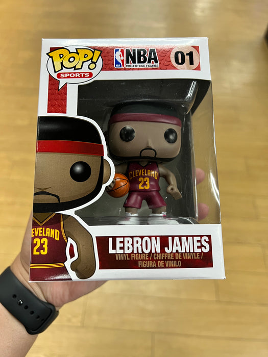 Lebron James #01 Funko Pop! (Error Print Miami Heat) Basketball NBA Cleveland Cavaliers Miami Heat