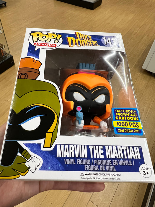 Marvin The Martian (Neon Orange) #143 Saturday Mornings Cartoons (1000 Pcs) 2017 San Diego Funko Pop! Animation Looney Tunes