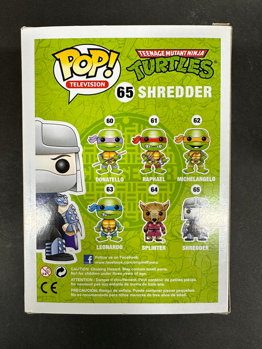 ***Signed*** Shredder #1138 Funko Pop! Television Teenage Mutant Ninja Turtles