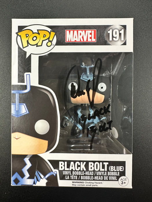 ***Signed*** Black Bolt (Blue) #191 Funko Pop! Marvel