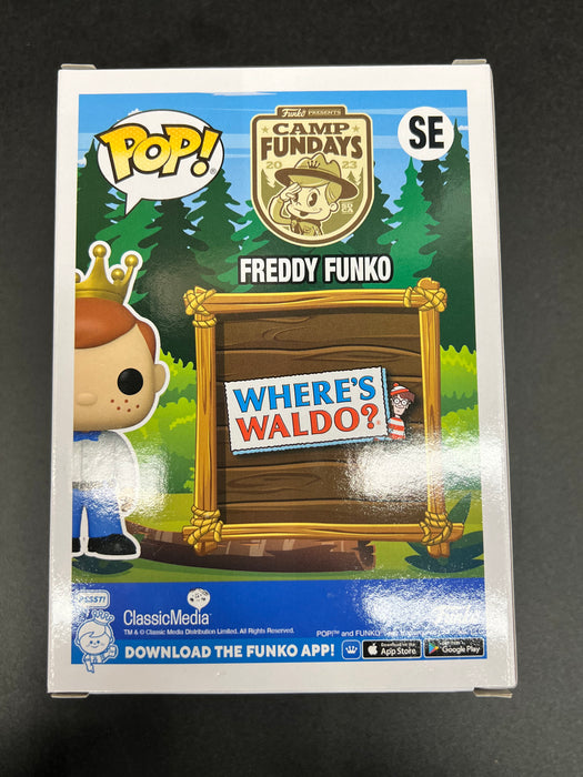 Freddy Funko As Waldo #SE 2023 Camp Fundays (850 Pcs) Funko Pop! Camp FunDays