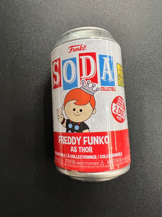 Freddy Funko As Thor (2,000 Pcs) 2023 Camp Fundays Limited Edition Pop! Soda Funko