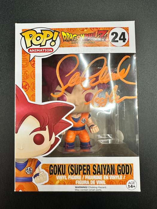 Signed*** Goku (Super Saiyan God) #24 Funko Pop! Animation Dragon B — Pop  Hunt Thrills