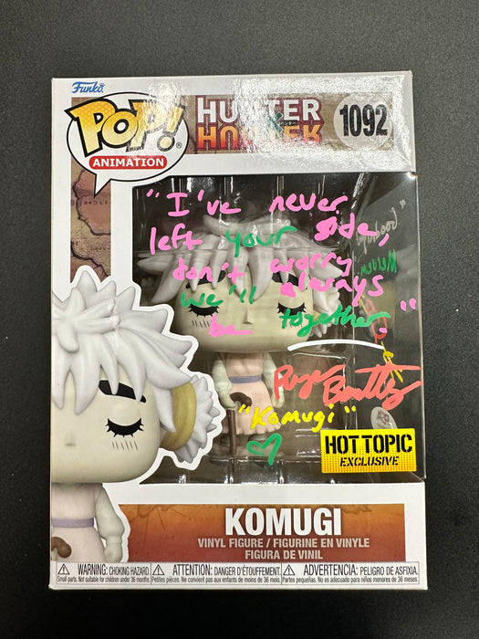 ***Signed***Komugi #1092 Hot Topic Exclusive Funko Pop! Animation Hunter X Hunter