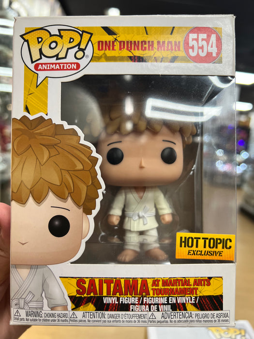 Saitama at Martial Arts Tournament #554 Hot Topic Exclusive Funko Pop! Animation One Punch Man