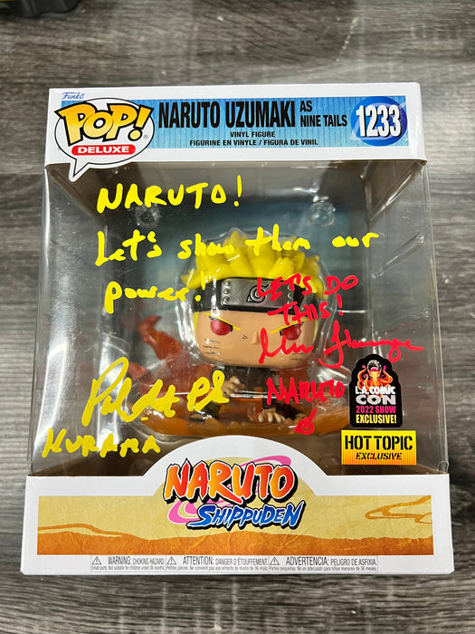 ***Signed*** Naruto as Nine Tails #1233  LACC Comic Con 2022 Hot Topic Exclusive Funko Pop! Deluxe Naruto Shippuden