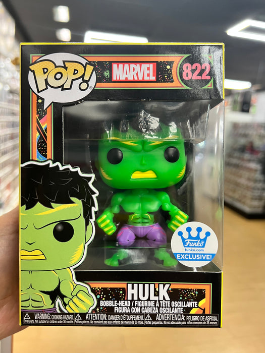 Hulk #822 Funko Exclusive Funko Pop! Marvel Black Light