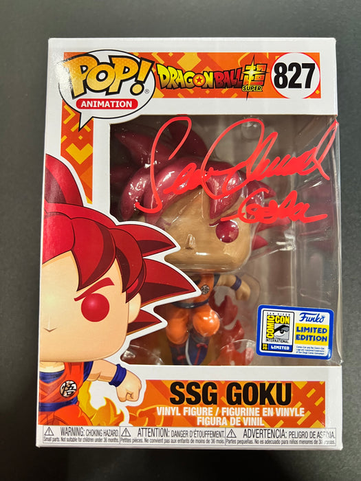 ***Signed*** SSG Goku #827 2020 San Diego Comic Con Limited Edition Funko Pop! Animation Dragon Ball Z