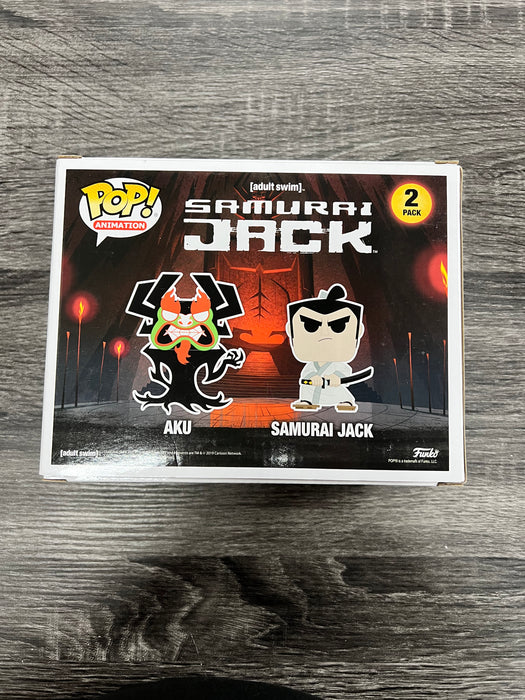 ***Signed*** Aku & Samurai Jack (2-Pack) 2019 Fall Convention Limited Edition Funko Pop! Animation Samurai Jack
