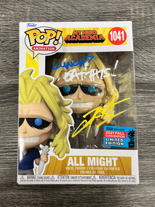 ***Signed*** All Might #1041 Funko 2021 Fall Convention Limited Edition Funko Pop! Animation My Hero Academia
