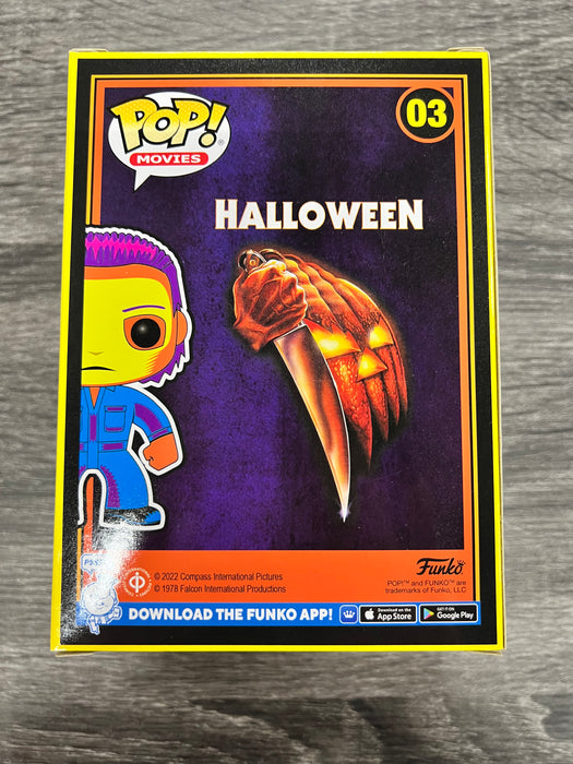 ***Signed*** Michael Myers #03 Entertainment Earth Exclusive Limited Edition Funko Pop! Movies Halloween Black Light