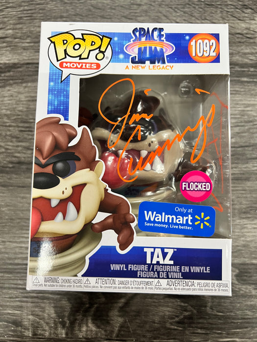 ***Signed*** Taz #1092 Flocked Only @ Walmart Funko Pop! Movies Space Jam A New Legacy