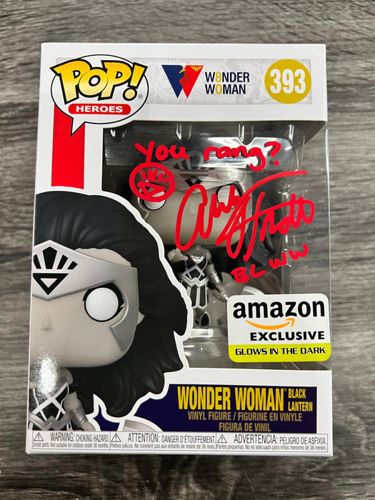 ***Signed*** Wonder Women Black Lantern #393 Amazon Exclusive Glows In The Dark Funko POP! Heroes Wonder Woman