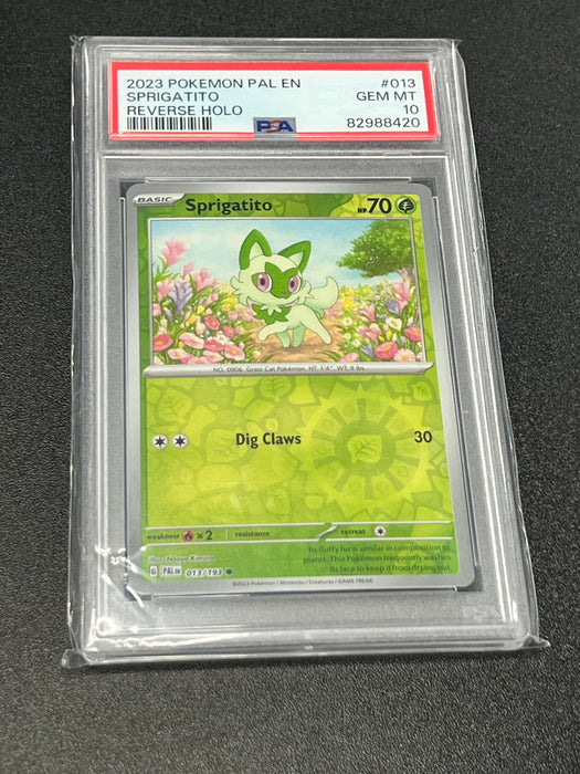 Sprigatito 013/193 Pokemon Card PSA Mint 10
