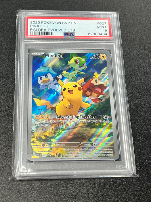 Pikachu SVP EN 027 Promo Pokemon Card PSA Mint 9