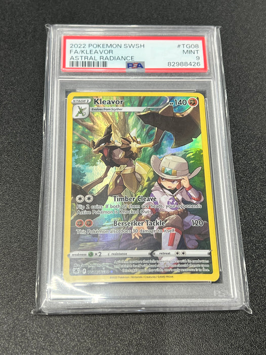 Kleavor TG08/TG30 Astral Radiance Pokemon Card PSA Mint 9