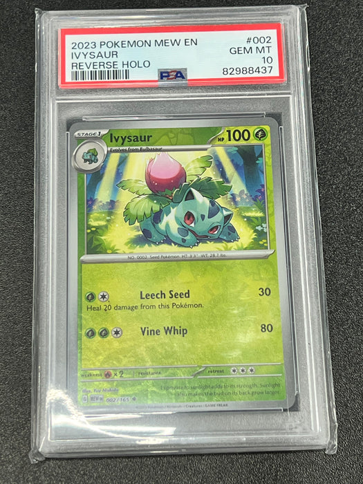 Ivysaur 002/165 Mew En Pokemon Card PSA Mint 10