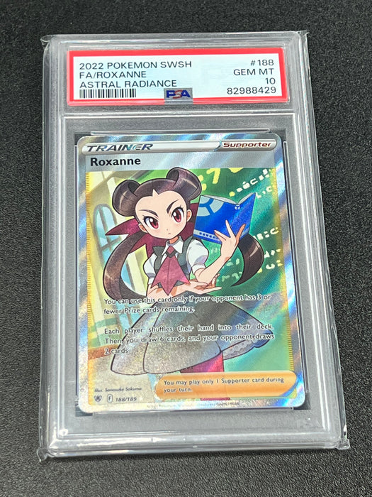 Roxanne 188/189 Astral Radiance Pokemon Card PSA Mint 10