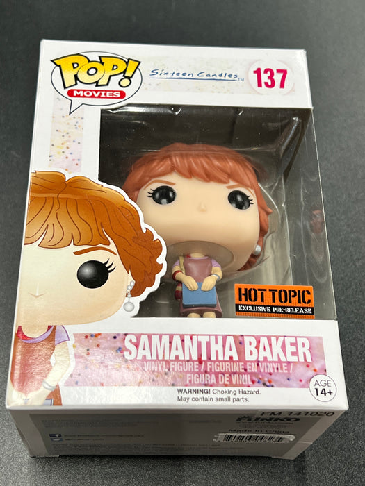 Samantha Baker #137 Pre-Release Hot Topic Exclusive Funko Pop! Movies Sixteen Candles
