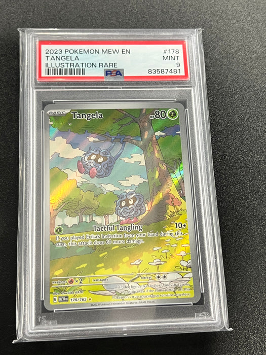 Tangela 178/165 Mew En Illustration Rare Pokemon Card PSA Mint 9