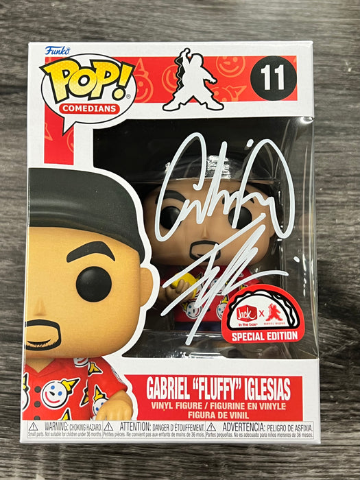 ***Signed*** Gabriel Fluffy Iglesias #11 Jack In The Box Special Edition Funko Pop! Comedians
