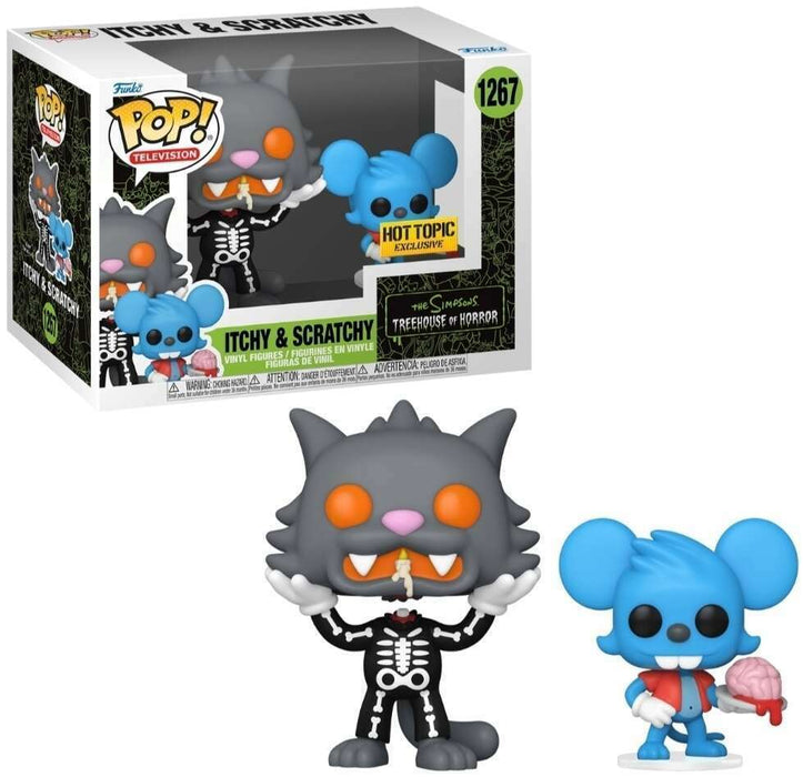 Itchy And Scratchy #1267 Hot Topic Exclusive Funko Pop! Television The Simpsons TreeHouse Of Horrors