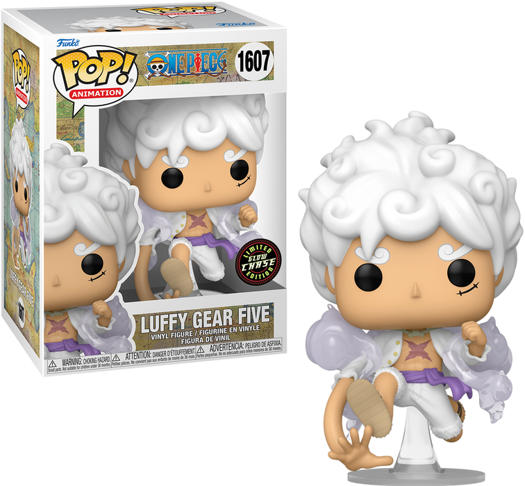 Luffy Gear Five #1607 Glow Chase Limited Edition Funko Pop! Animation One Piece