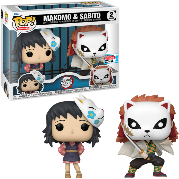 Makomo and Sabito (2-Pack) 2023 Fall Convention Limited Edition Funko Pop! Animation Demon Slayer