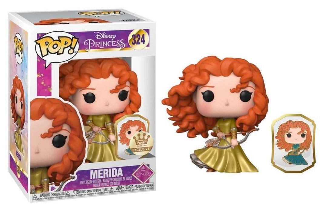 Merida #324 Funko Shop Exclusive (Comes With Pin) Funko Pop! Disney Princess Brave