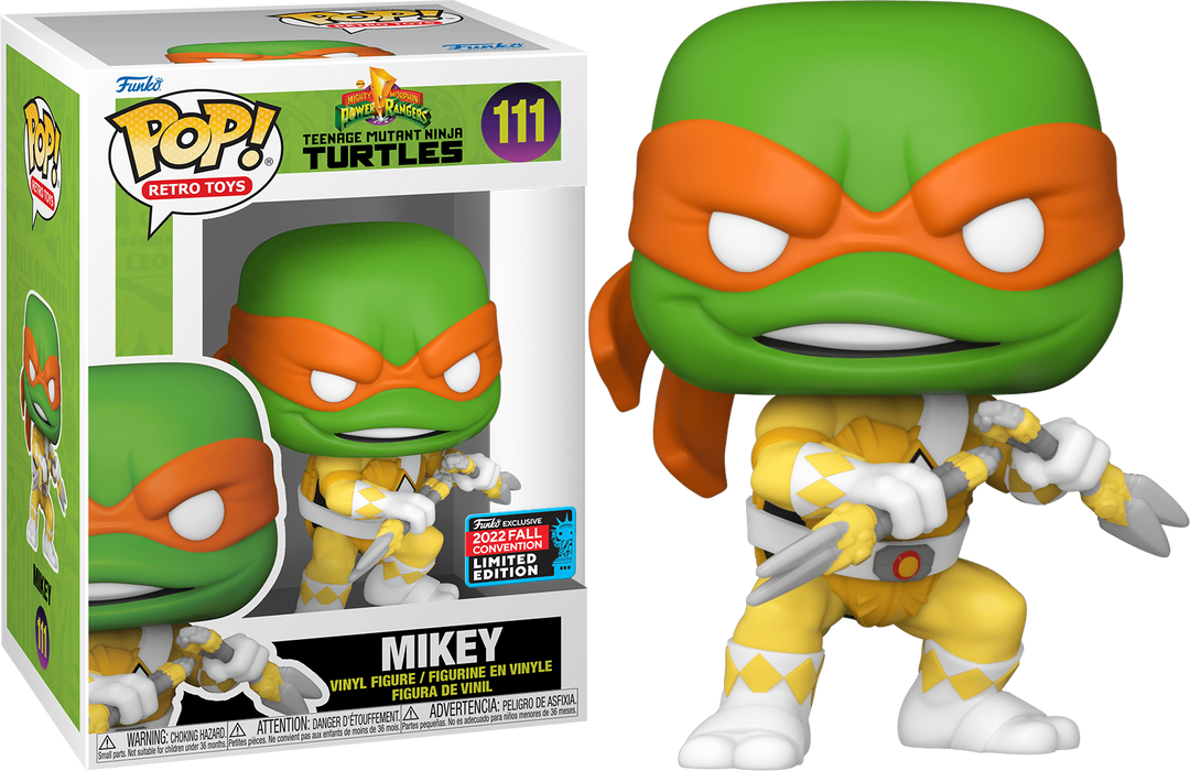 Mikey #111 2022 Fall Convention Limited Edition Funko Pop! Retro Toys Teenage Mutant Ninja Turtles