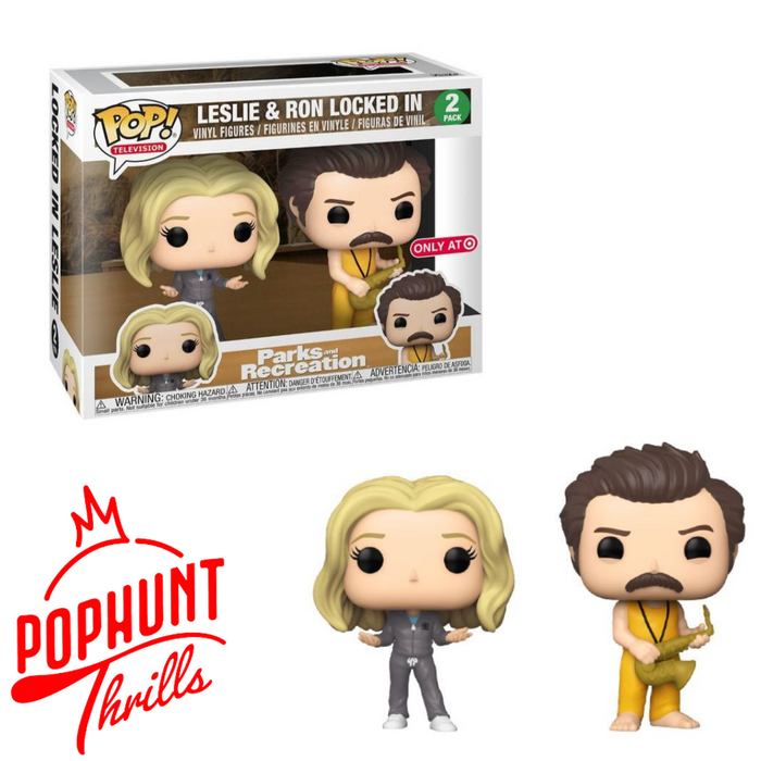 Leslie and Ron Locked In (2-Pack) Ony @ Target Funko Pop! Television Parks And Recreation