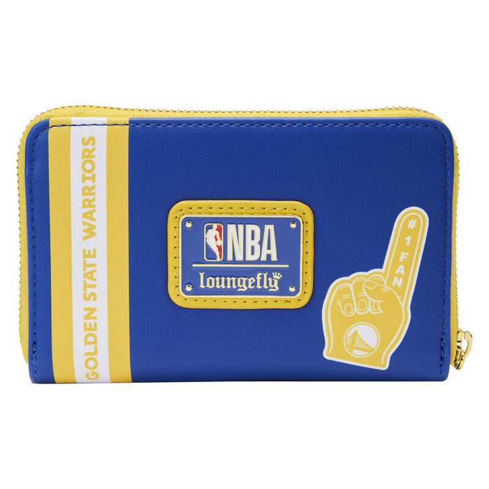Loungefly NBA Golden State Warriors Patch Icons Zip Around Wallet