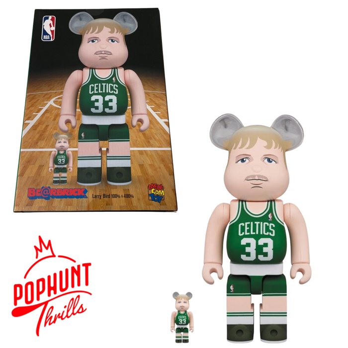 Larry Bird Bearbrick Boston Celtics 100% & 400%  Figure Medicom Toy from JAPAN