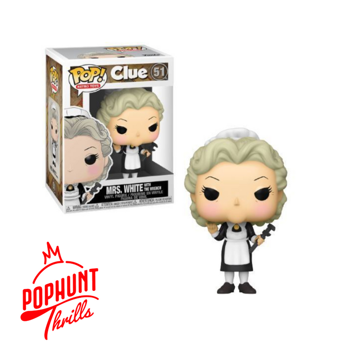 Mrs. White With The Wrench #51 Funko Pop! Retro Toys Clue