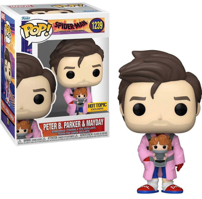 Peter B. Parker & Mayday #1239 Hot Topic Exclusive Funko Pop! Marvel Spider-Man Across The Spider-Verse