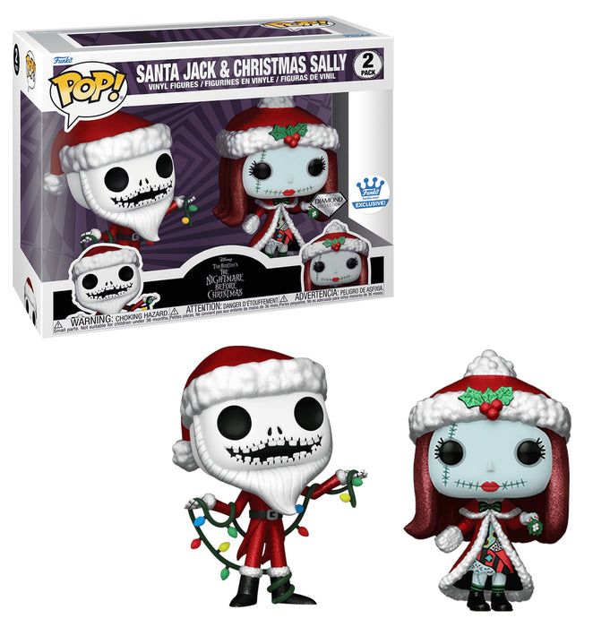 Santa Jack & Christmas Sally (2-Pack) Funko Shop Exclusive Funko Pop! Movie Disney The Nightmare Before Christmas