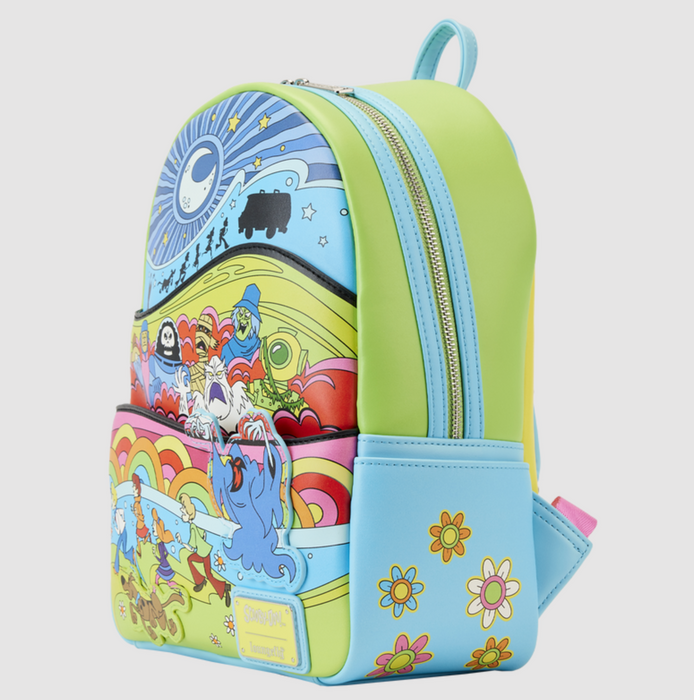 Loungefly Scooby-Doo Psychedelic Monster Chase Glow Mini Backpack