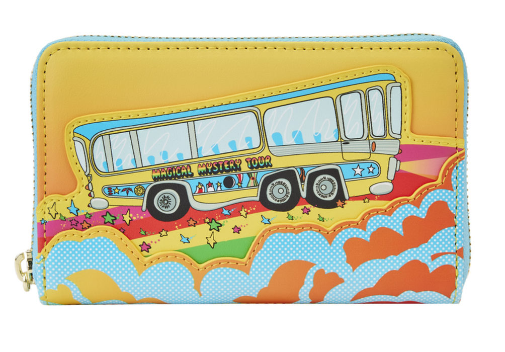 Loungefly The Beatles Magical Mystery Tour Bus Zip Around Wallet