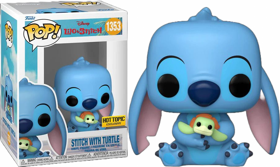 Stitch With Turtle #1353 Hot Topic Exclusive Funko Pop! Disney Lilo & Stitch
