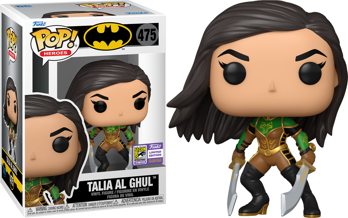 Talia Al Ghul #475 2023 San Diego Comic Con Limited Edition Black Light Funko Pop! Heroes DC Batman