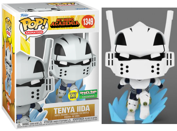Tenya IIda #1349 Glow In The Dark Brad's Toys And Collectibles Exclusive Funko Pop! Animation My Hero Academia