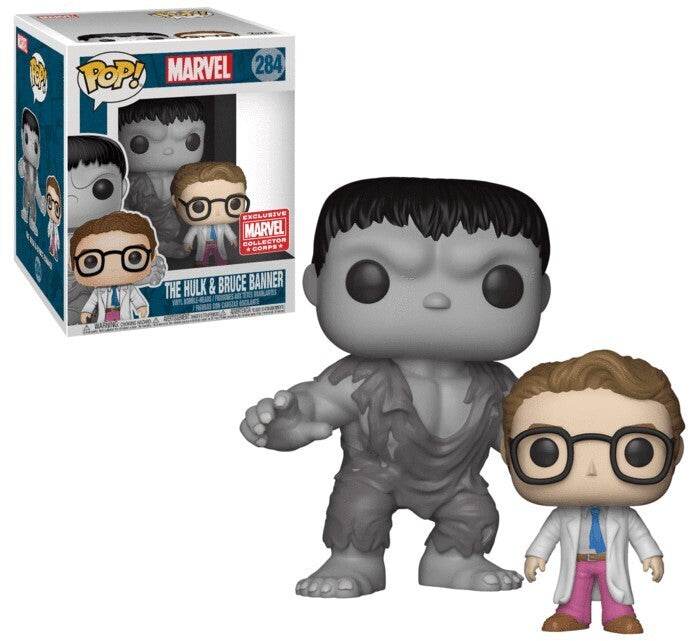 The Hulk and Bruce Banner #284 (6-Inch) Marvel Collector Corps Exclusive Funko Pop! Marvel The Avenger's